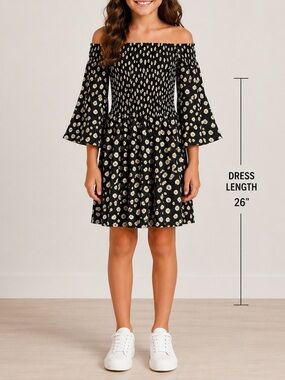 (0015) Girls: 10/12 1st Kiss Girls Off Shoulder Dress- N8